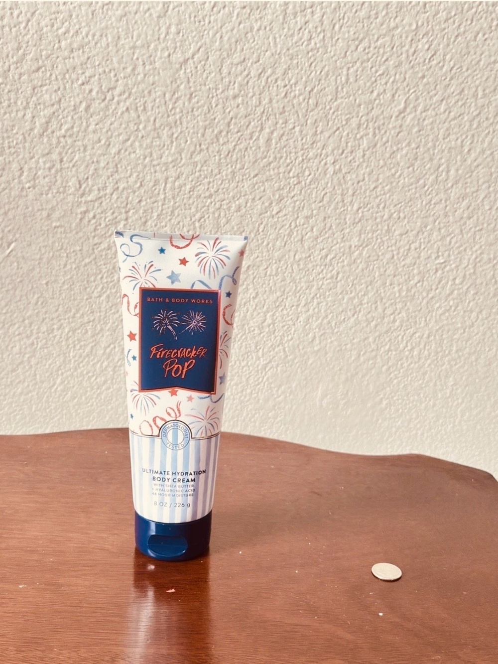 Bath & Body Works Firecracker Pop Body Cream - Blue, White, Red